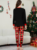 Christmas Family Wear Car Snowman Christmas Tree Print Pajama Set