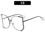 Women Large Frame Metal Sunglasses Sunglasses