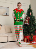 Christmas Family Wear Elf Print Pajama Set