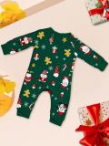 Christmas Family Wear Round Neck Print Pajama Set