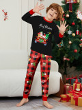 Christmas Family Wear Car Snowman Christmas Tree Print Pajama Set