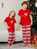 Christmas Family Wear Deer Short Sleeve Print Pajama Set