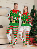 Christmas Family Wear Elf Print Pajama Set