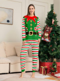 Christmas Family Wear Elf Print Pajama Set