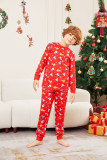 Christmas Family Wear Christmas Tree Snowman Deer Print Pajama Set