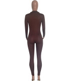 Women Sexy Ruffle Edge Jumpsuit