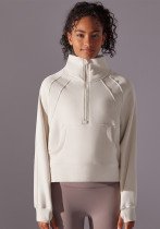 Women Solid Yoga Casual Outdoor Sports Loose Long-sleeved Top Women Solid Yoga Casual Outdoor Sports Loose Long-sleeved Top