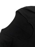 Women Long Sleeve Ribbed Sexy U-neck dress