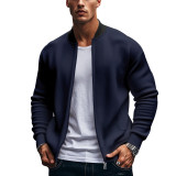 Autumn Stand Collar Men's American Zipper Long-Sleeved Baseball Jacket