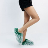 Plush Slippers For Men And Women Autumn Winter Slip-On Shoes