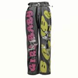 Women washed denim cargo Pants