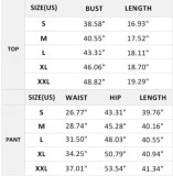 Women Summer Casual Sleeveless Crop Top Wide-leg Pants Two Piece Set