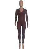 Women Sexy Ruffle Edge Jumpsuit