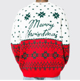 Men's Autumn Winter Christmas Knitting Shirt Jacquard Loose Pullover Sweater