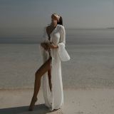 Autumn Long Sleeve Ruffled Long Sleeve Sunscreen Cover-Up Dress