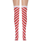 Red and white Christmas stockings Bow twill stockings Christmas stockings