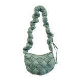 Women Pleated Cloud Casual One Shoulder Crossbody Dumpling Bag