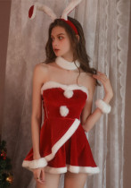 Women Christmas uniform temptation velvet free-to-take bunny girl Sexy Lingerie Set Women Christmas uniform temptation velvet free-to-take bunny girl Sexy Lingerie Set