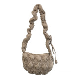 Women Pleated Cloud Casual One Shoulder Crossbody Dumpling Bag