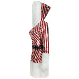Christmas party long-sleeved striped performance costume