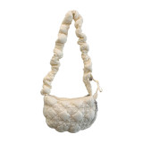 Women Pleated Cloud Casual One Shoulder Crossbody Dumpling Bag