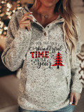 Plus Size Women Christmas print Hoodies