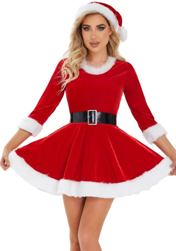 Christmas stage Round Neck performance costume