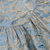 Strap Woven Jacquard Women Short Sexy Party Dress