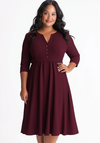 Sexy Fashion Solid Color Casual Women's Dress