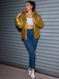 Women American Winter Shiny Padding Jacket