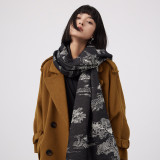 Women landscape painting scarf neckwear