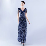 Plus Size Women Sequin Formal Party Evening Dress