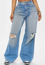 Women Denim no Stretchy Wide-leg Jeans Women Denim no Stretchy Wide-leg Jeans