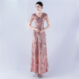 Plus Size Women Sequin Formal Party Evening Dress