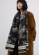 Women landscape painting scarf neckwear