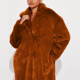 Women Faux Furry Coat