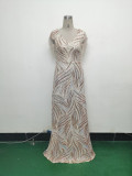 Plus Size Women Sequin Formal Party Evening Dress
