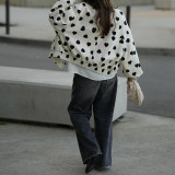 Women Autumn Long-sleeved Printed Jacket