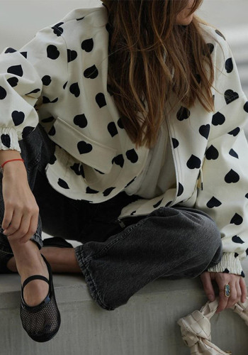 Women Autumn Long-sleeved Printed Jacket