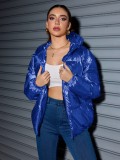Women American Winter Shiny Padding Jacket