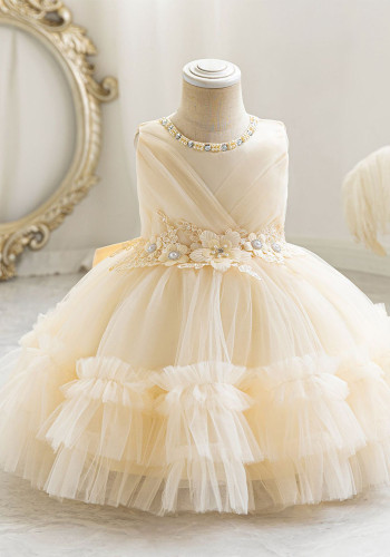 Girls' Flower Girl Evening Dress Puffy Princess Dress Baby Dress