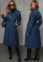 Autumn Fashion Casual Denim Women's Wide-Sleeved Coat