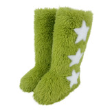 Long-Tube Fur Boots Women's Winter High-Tube Snow Boots