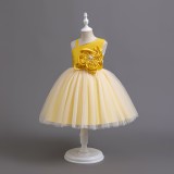 Children's Strap Wedding Dress Tutu  Princess Dress Children's Luxury Dress