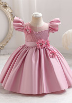 Middle-Aged Children's Dress Flower Girl Princess Dress Baby Dress