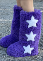 Long-Tube Fur Boots Women's Winter High-Tube Snow Boots Long-Tube Fur Boots Women's Winter High-Tube Snow Boots