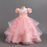 Flower Girl Evening Dress Beaded Wedding Dress Princess Dress Kids Dress