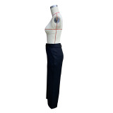 Women Fall Solid Casual Trousers