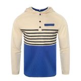 Men's Casual Set Outdoor Hooded Striped Long Sleeve Hoodies Pants Set