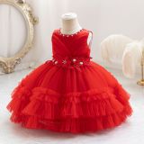 Girls' Flower Girl Evening Dress Puffy Princess Dress Baby Dress